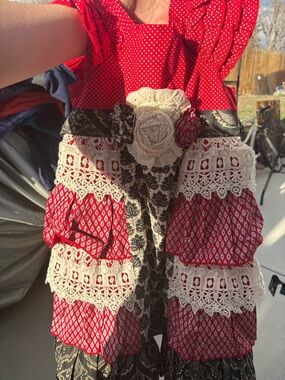 Mustard Pie Red Polka Dot Dress